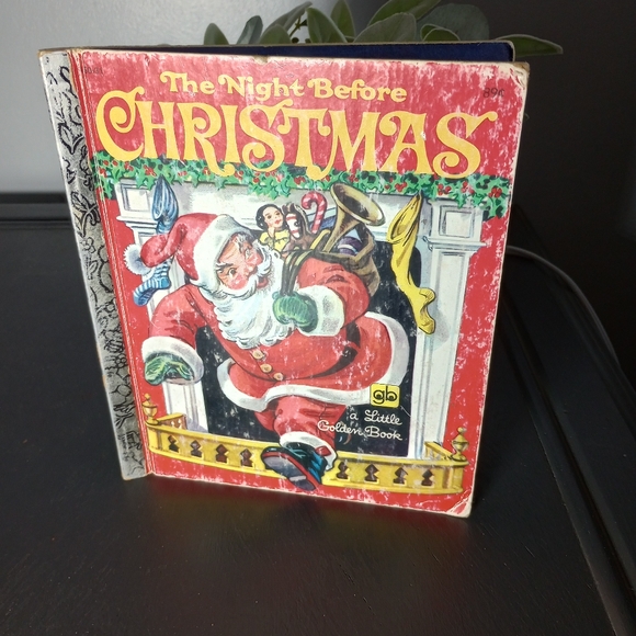 Other | The Night Before Christmas Vintage A Little Golden Book Clement ...